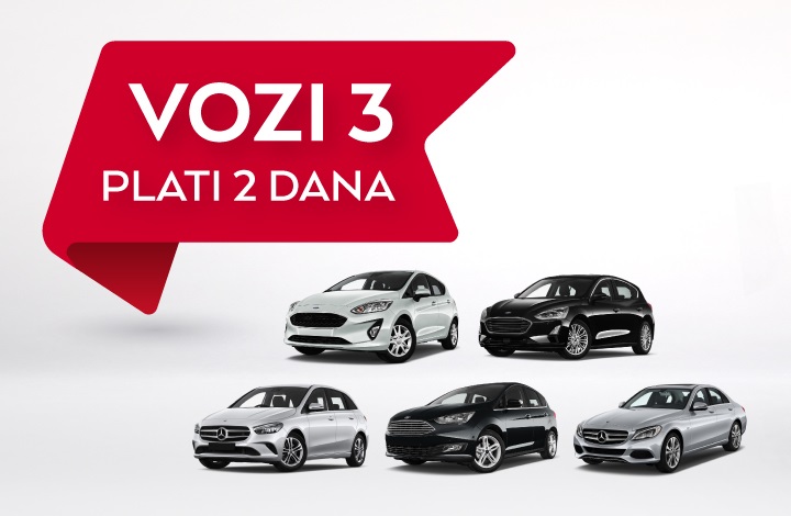 Vozi 3, plati 2 dana